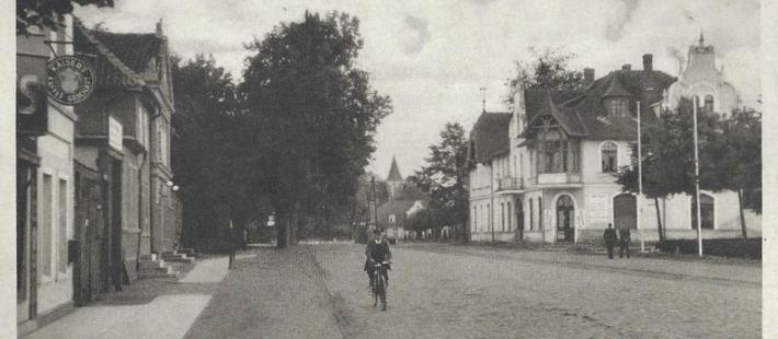Pruszcz Gdański, skrzyżowanie dzisiejszej ulicy Grunwaldzkiej i Chopina